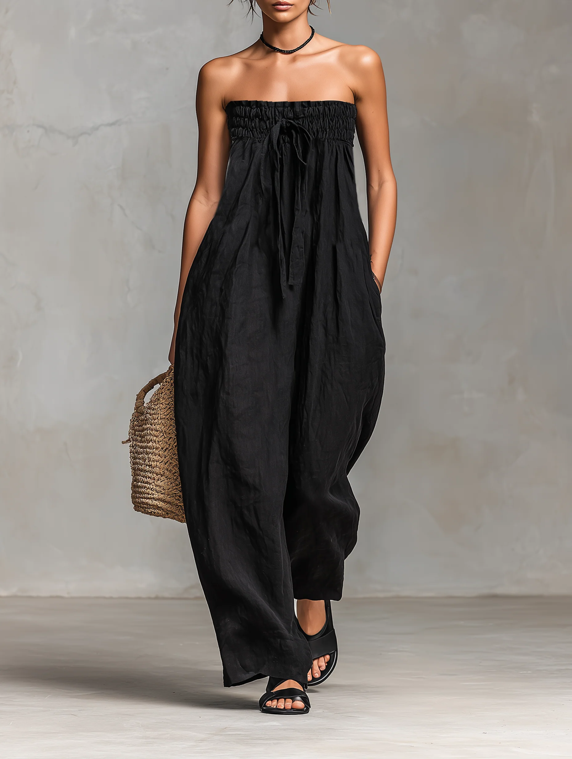NINA | Strapless Wide-Leg Jumpsuit