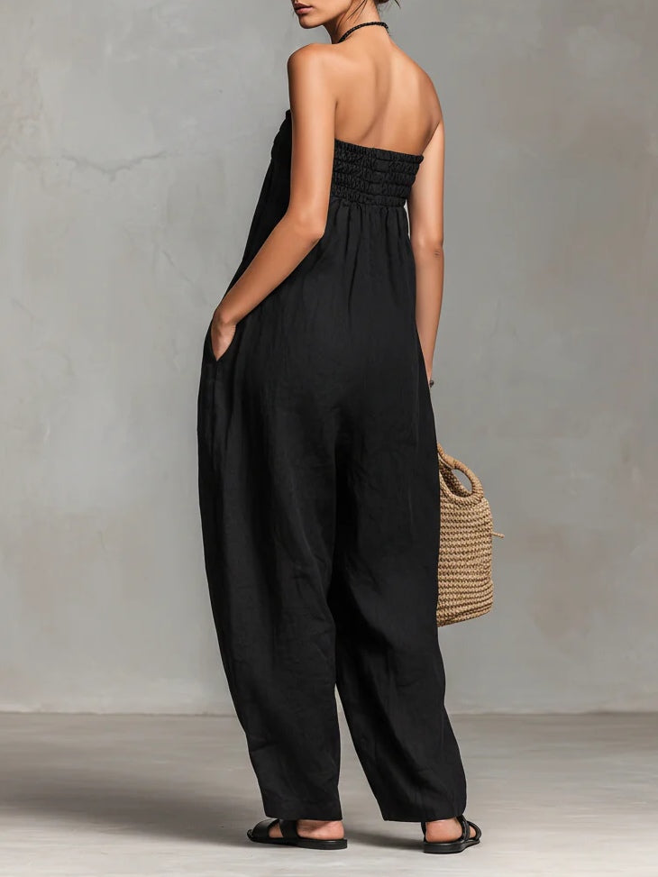 NINA | Strapless Wide-Leg Jumpsuit