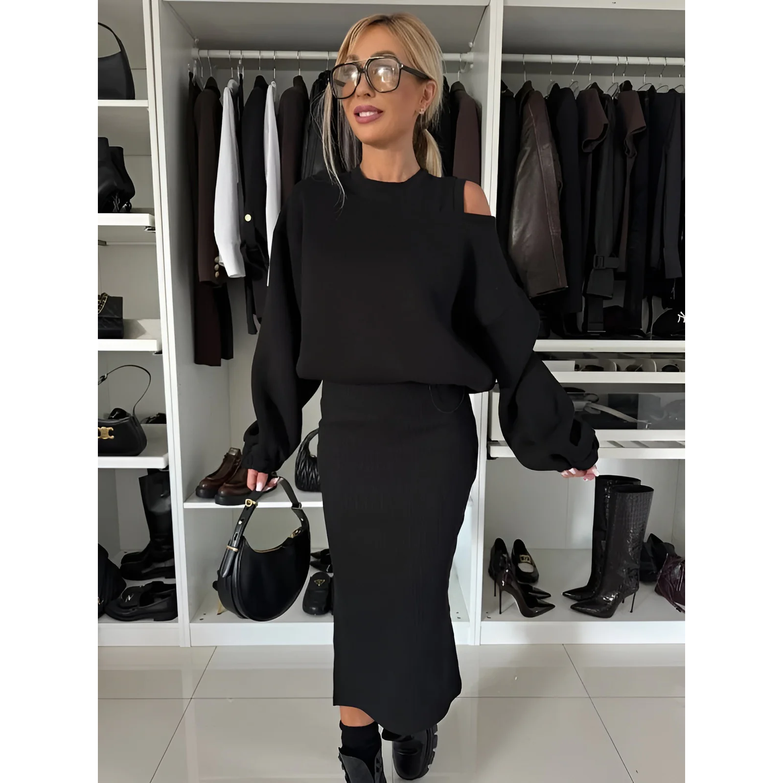 LOUISA | Chic tweedelig knit set