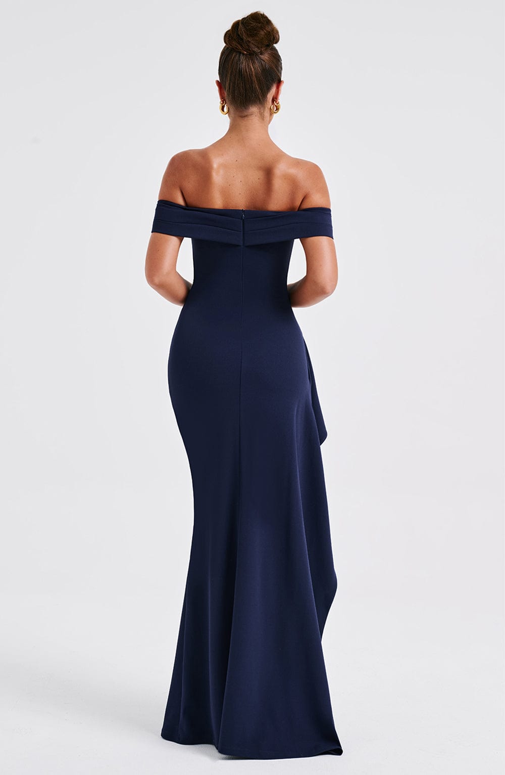 KIM | Off-Shoulder Satijnen Maxijurk